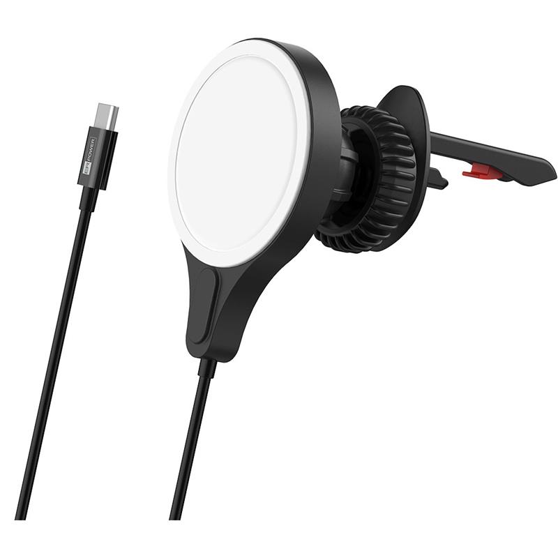 ER POWER MagSafe Vent Mount Charger 15W 1.5m Cable MFM Certified - Black 
