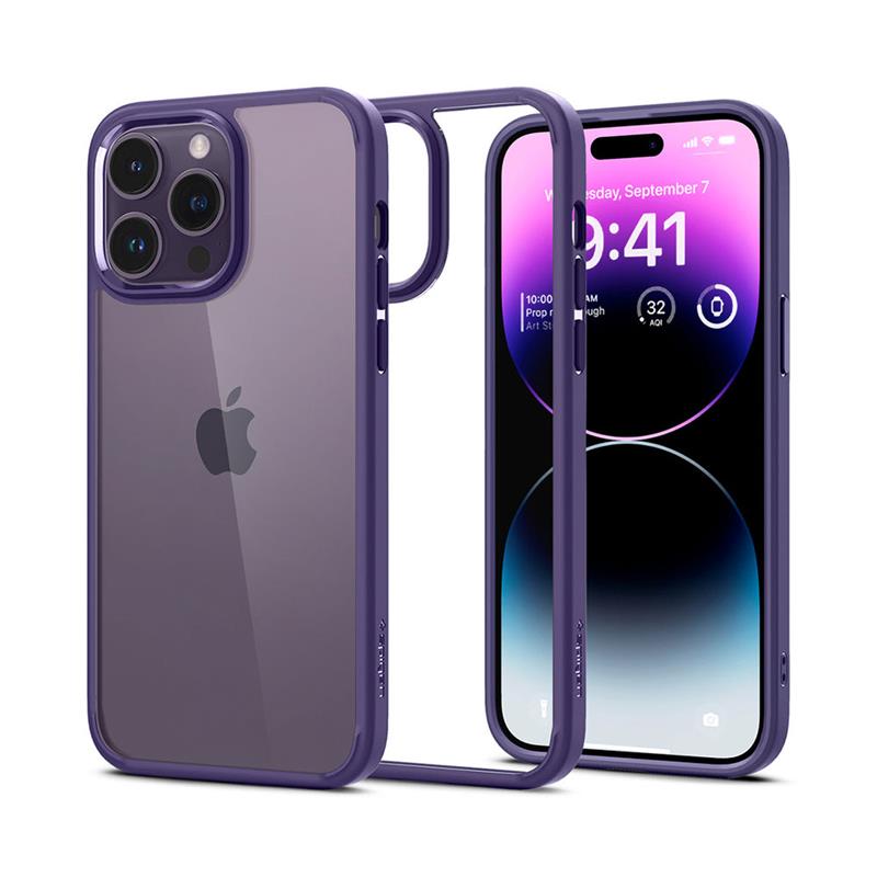 Spigen kryt Ultra Hybrid pre iPhone 14 Pro - Deep Purple 