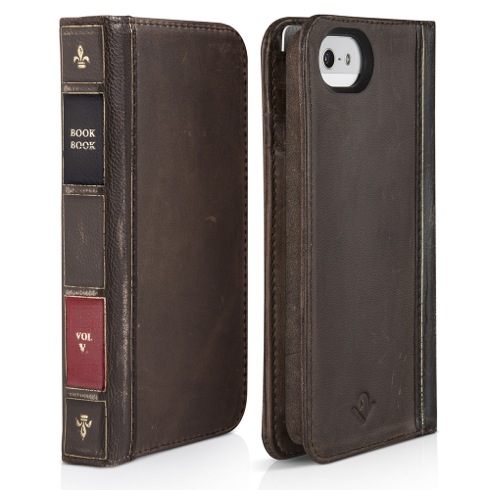 TwelveSouth puzdro BookBook pre iPhone SE - Vintage Brown 