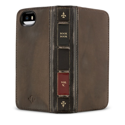 TwelveSouth puzdro BookBook pre iPhone SE - Vintage Brown 