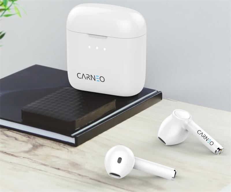 CARNEO S8 Bluetooth Slúchadlá - white 