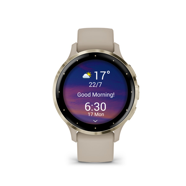 Garmin VENU 3S, French Gray/Soft Gold 