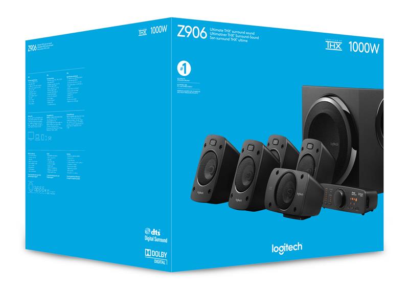 Reproduktory Logitech Z906 Domáce kino 5.1 systém priestorového zvuku 