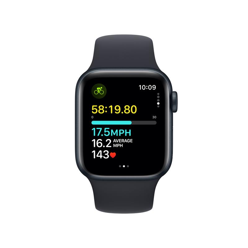 Apple Watch SE GPS 40mm Midnight Aluminium Case with Midnight Sport Band - M/L 