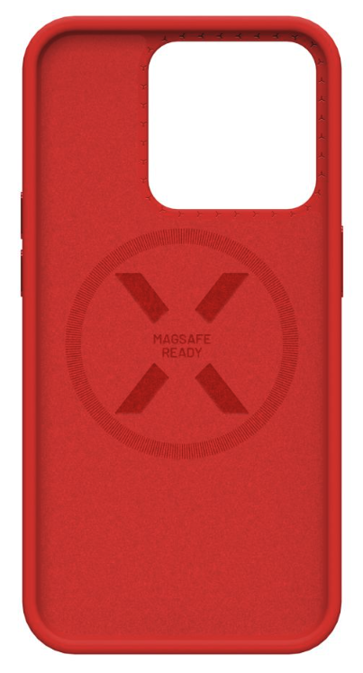 FIXED kryt MagFlow s podporou MagSafe pre Apple iPhone 15, červený