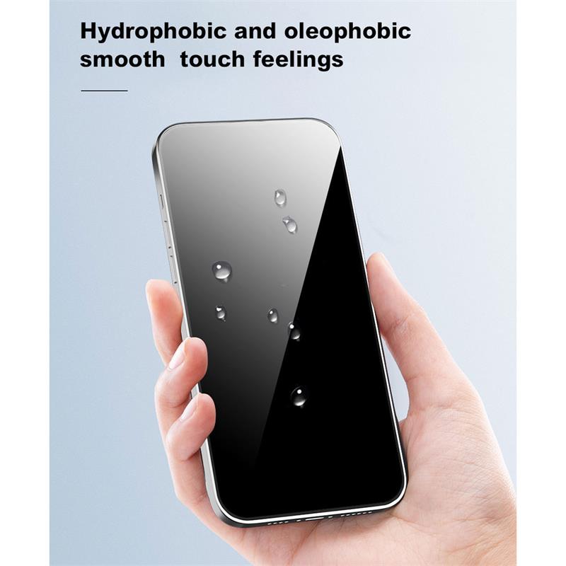 Devia ochranné sklo Van Series Anti-Static pre iPhone 15 Plus - Black Frame 