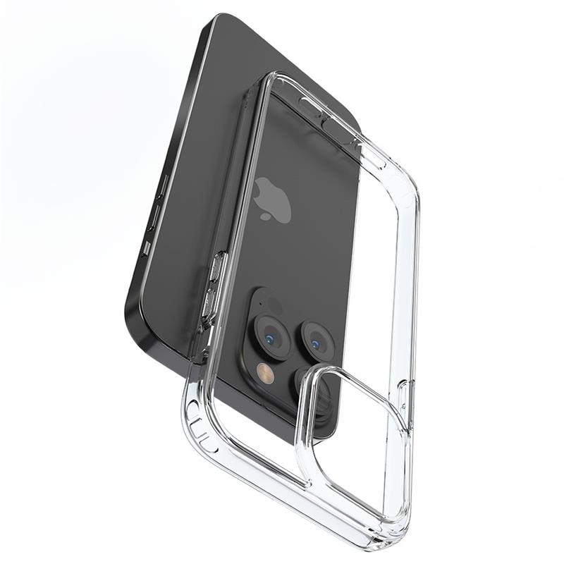 Devia kryt Shark Series Shockproof Case pre iPhone 15 Pro Max - Clear 