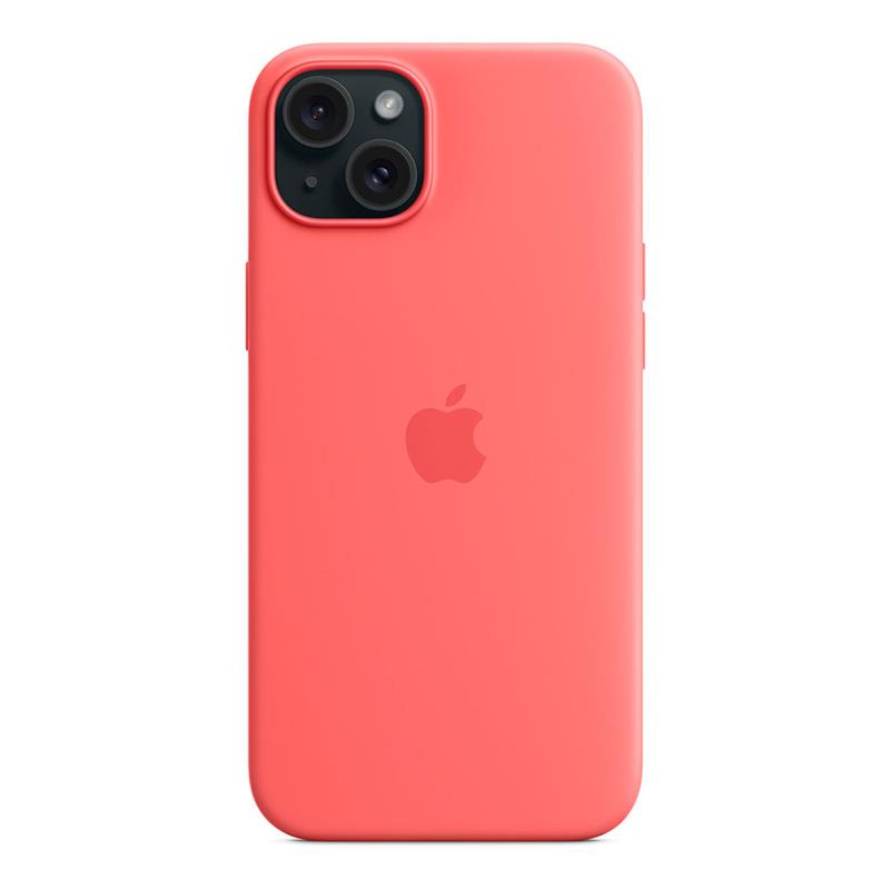 iPhone 15 Plus Silicone Case with MagSafe - Guava 