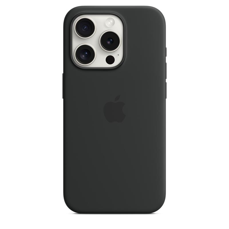 iPhone 15 Pro Silicone Case with MagSafe - Black 