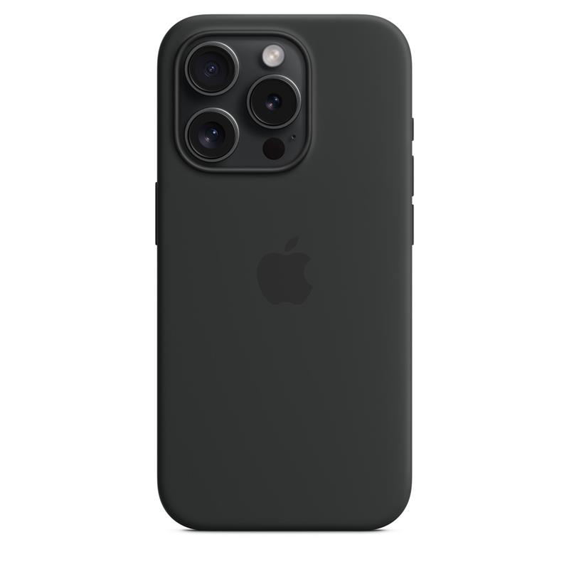 iPhone 15 Pro Silicone Case with MagSafe - Black 