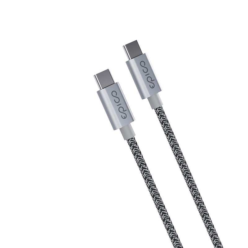 EPICO Opletený Kábel USB-C na USB-C 1.2M - Vesmirne šedá 
