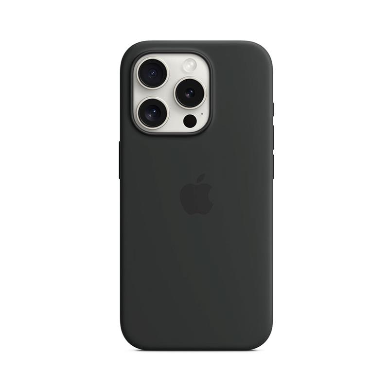 iPhone 15 Pro Silicone Case with MagSafe - Black 