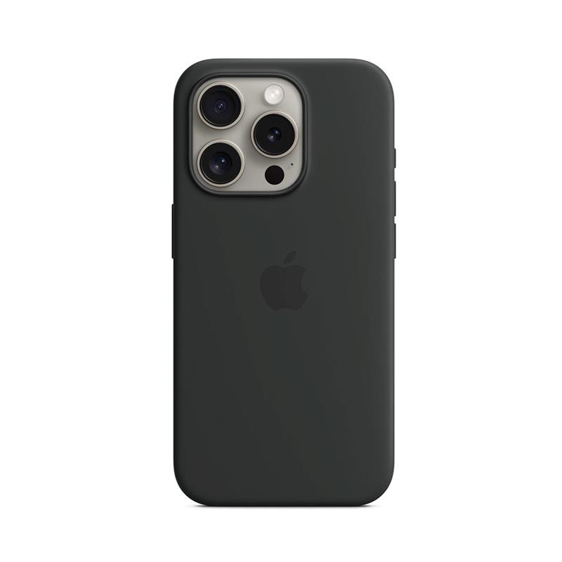 iPhone 15 Pro Silicone Case with MagSafe - Black 