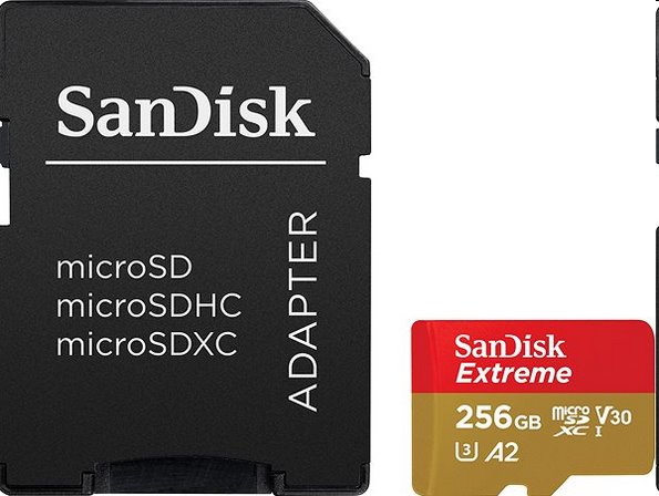 SanDisk Extreme 256GB microSD card 