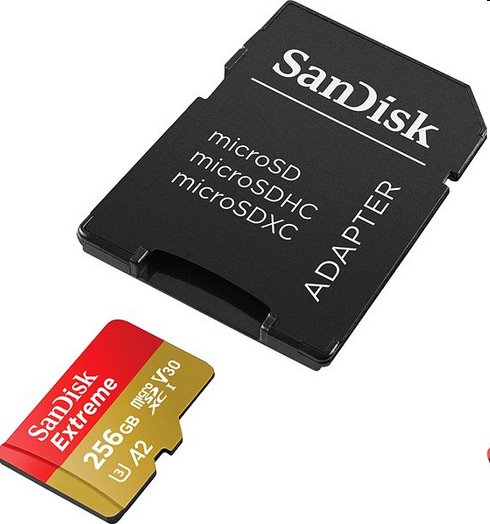 SanDisk Extreme 256GB microSD card 