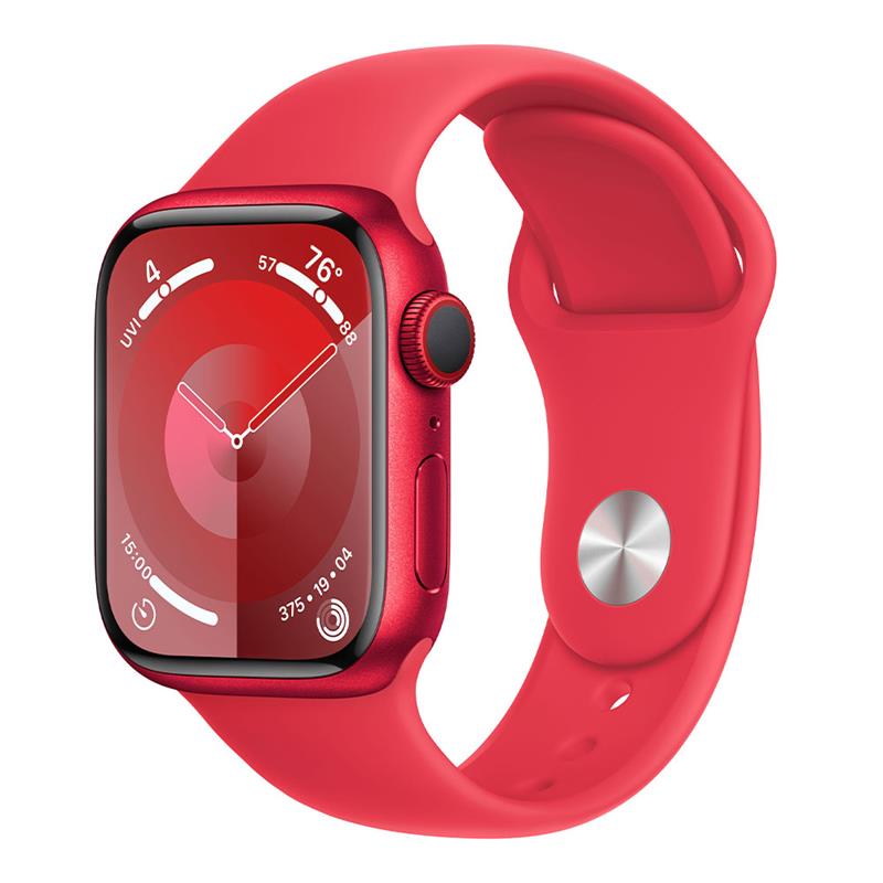 Apple Watch Series 9 GPS + Cellular 45mm (PRODUCT)RED Aluminium Case with (PRODUCT)RED Sport Band - S/M 