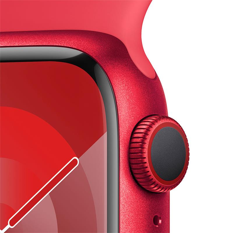 Apple Watch Series 9 GPS + Cellular 45mm (PRODUCT)RED Aluminium Case with (PRODUCT)RED Sport Band - S/M 