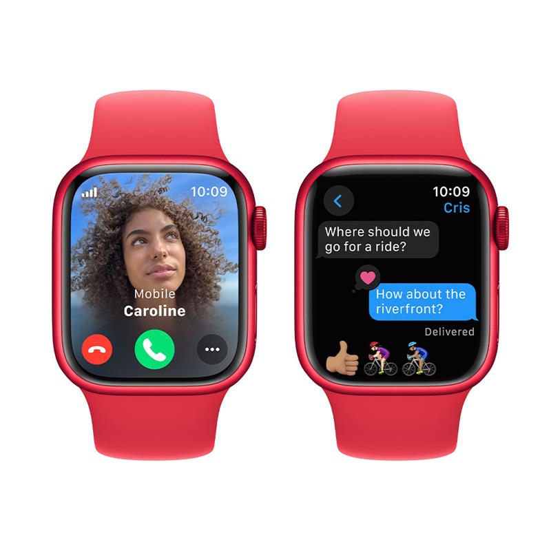 Apple Watch Series 9 GPS + Cellular 45mm (PRODUCT)RED Aluminium Case with (PRODUCT)RED Sport Band - S/M 