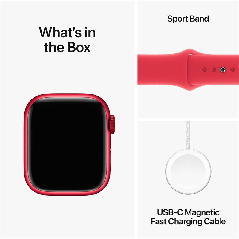 Apple Watch Series 9 GPS + Cellular 45mm (PRODUCT)RED Aluminium Case with (PRODUCT)RED Sport Band - S/M 