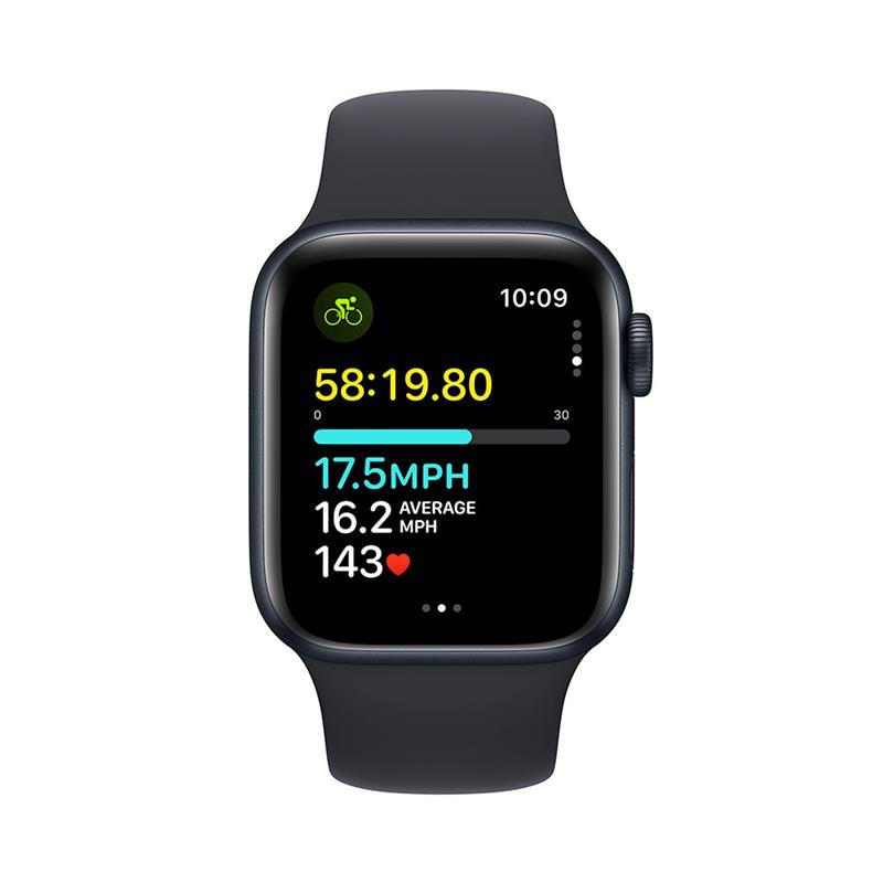 Apple Watch SE GPS + Cellular 40mm Midnight Aluminium Case with Midnight Sport Band - M/L 