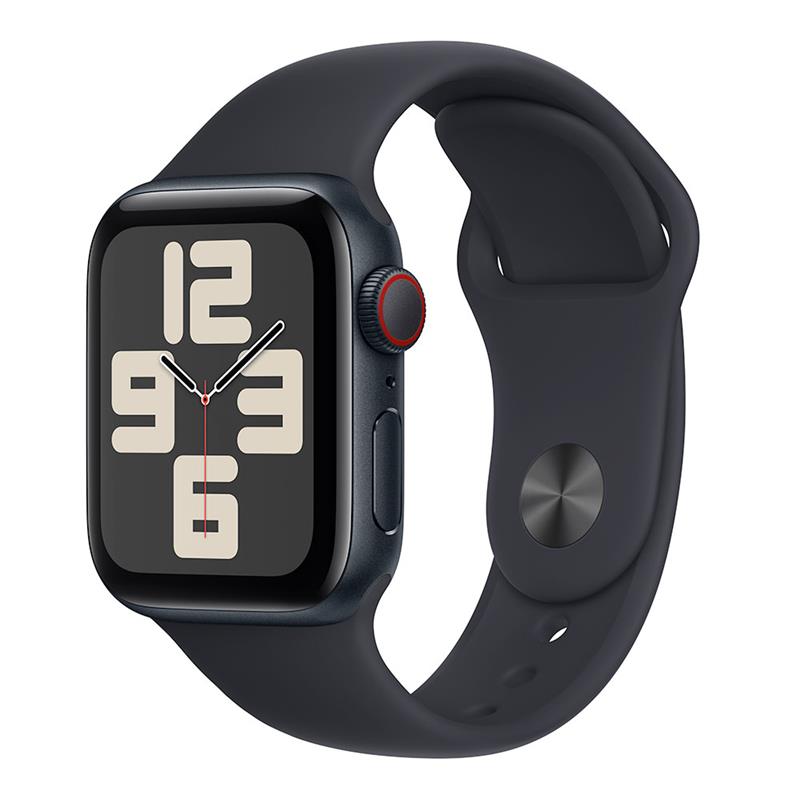 Apple Watch SE GPS + Cellular 44mm Midnight Aluminium Case with Midnight Sport Band - S/M 