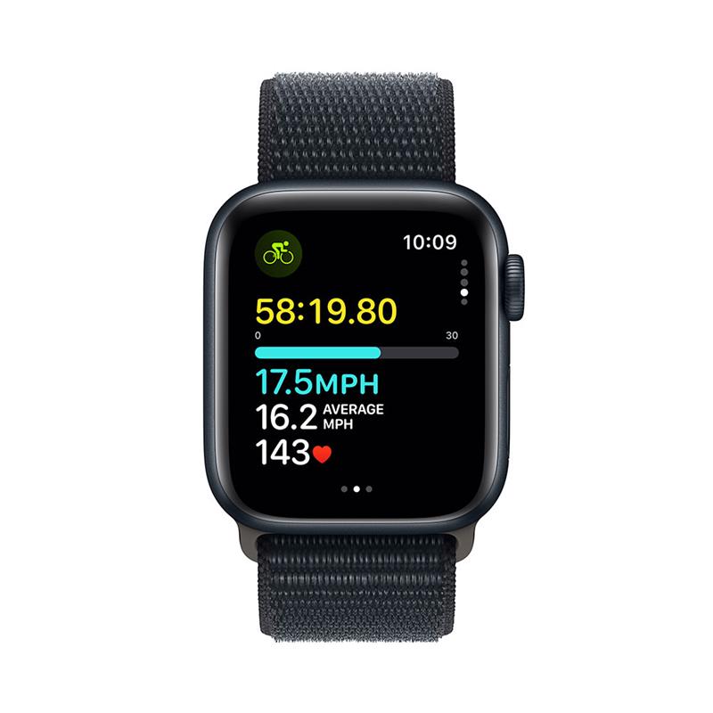 Apple Watch SE GPS + Cellular 40mm Midnight Aluminium Case with Midnight Sport Loop 