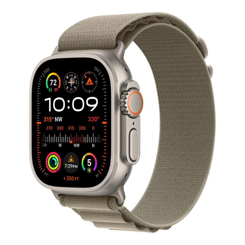 Apple Watch 49mm Olive Alpine Loop - Medium 