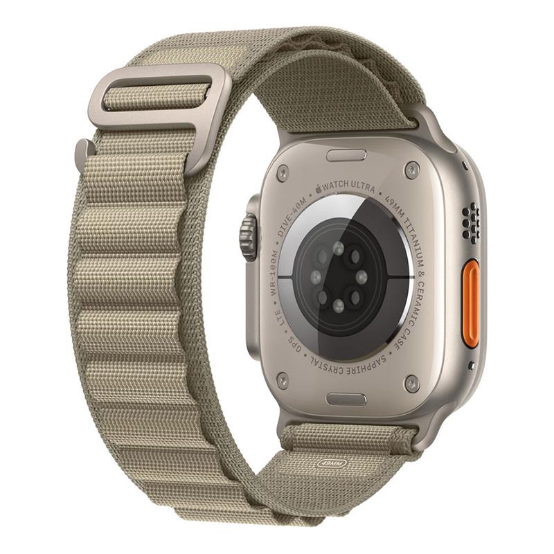 Apple Watch 49mm Olive Alpine Loop - Medium 