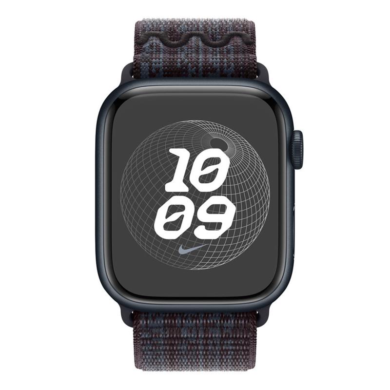 Apple Watch 45mm Black/Blue Nike Sport Loop 