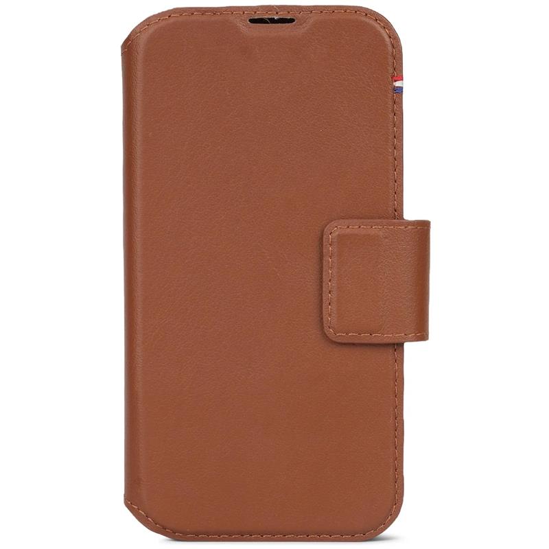Decoded puzdro Leather Detachable Wallet MagSafe pre iPhone 15 - Tan 