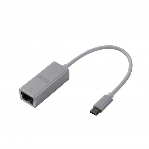 LMP adaptér USB-C to Gigabit Ethertnet - Silver Aluminium 