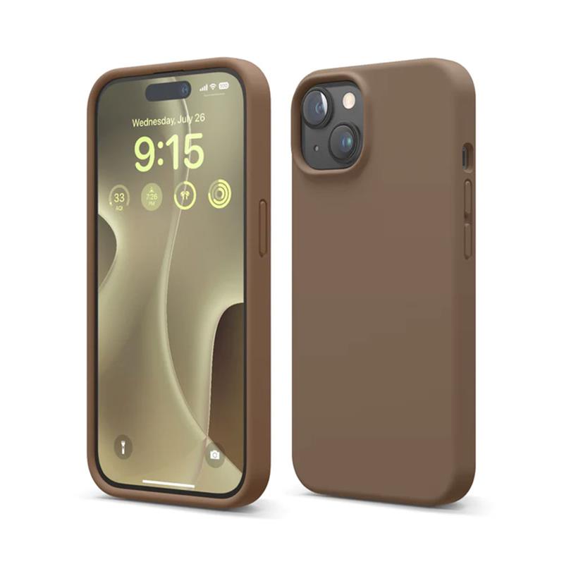 Elago kryt Silicone Case pre iPhone 15 - Brown 