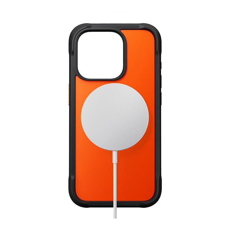 Nomad kryt Rugged Case Magsafe pre iPhone 15 Pro - Ultra Orange 