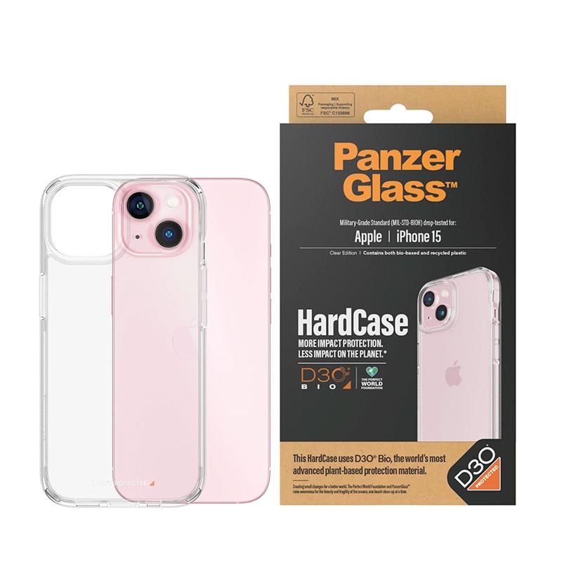 PanzerGlass kryt HardCase D30 pre iPhone 15 - Clear 