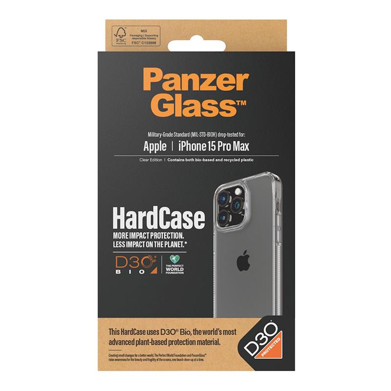 PanzerGlass kryt HardCase D30 pre iPhone 15 Pro Max - Clear 