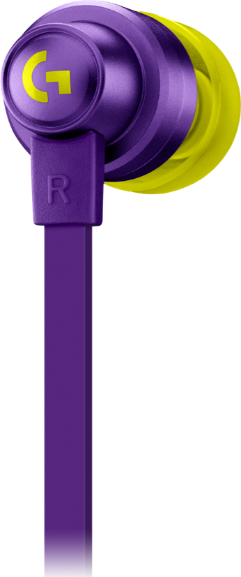 Logitech G333 - herné slúchadlá do uší, 3,5mm + USB-C, fialové 