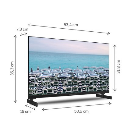 THOMSON Easy TV 24HD2S13,  HD, DVB-T2/C/S2, VESA 100x100, Hotel Mód, Cierny 