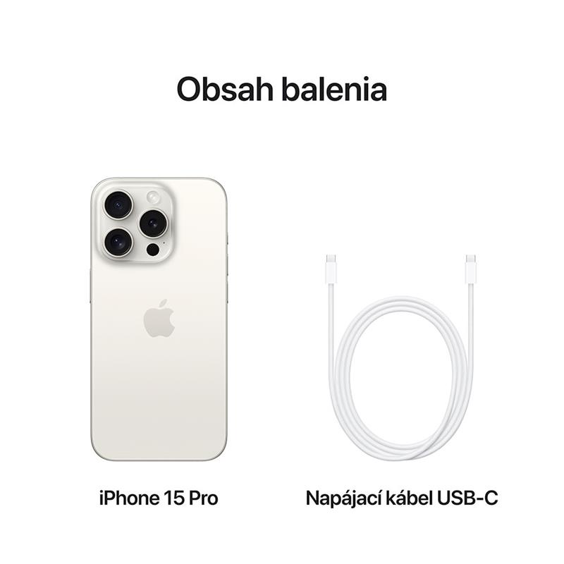 iPhone 15 Pro 512 GB Titánová biela 