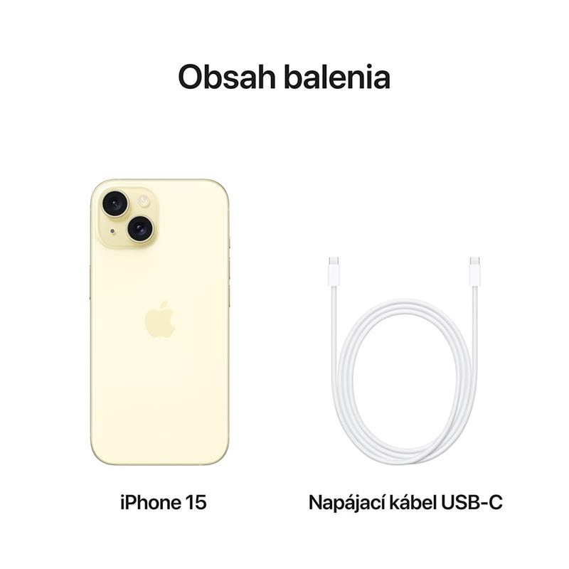 iPhone 15 128 GB žltá 