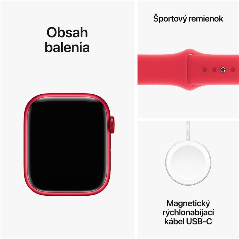 Apple Watch Series 9 GPS 45mm (PRODUCT)RED Aluminium Case with (PRODUCT)RED Sport Band - S/M 