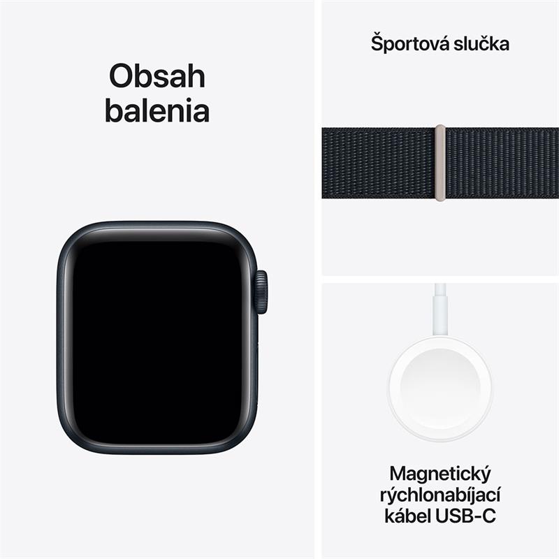 Apple Watch SE GPS + Cellular 40mm Midnight Aluminium Case with Midnight Sport Loop 