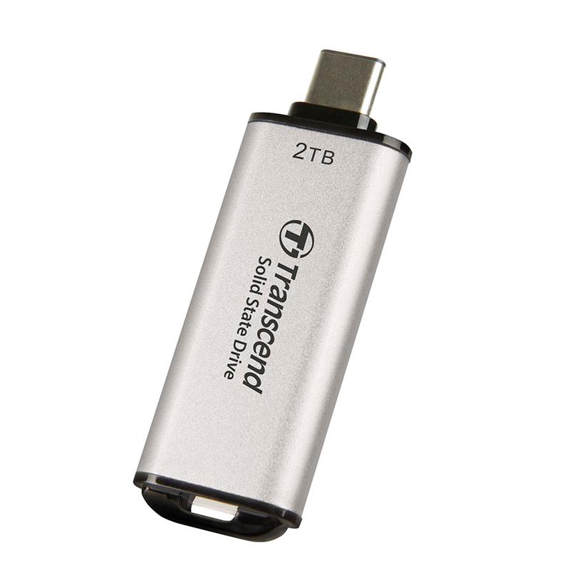 Transcend SSD 2TB ESD300 USB 3.2 Gen 2x1 - Silver 