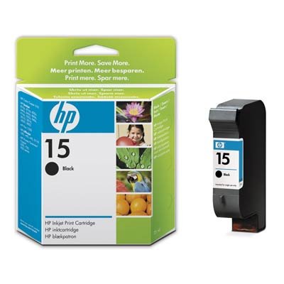 HP 15, atramentová náplň pre HP Deskjet 810, 920, 3810, 500 strán, Black