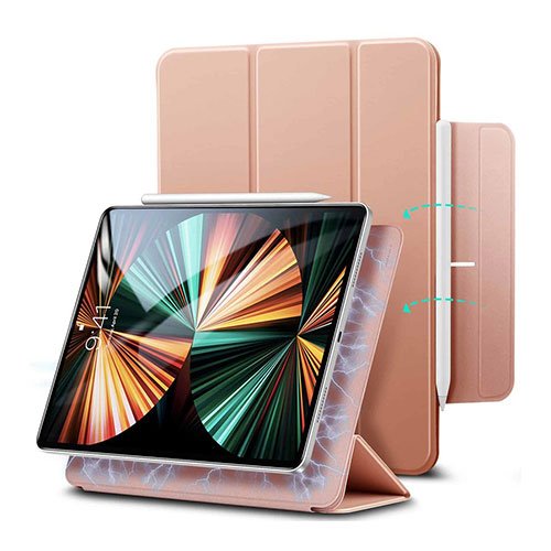 ESR puzdro Magnetic Rebound Case pre iPad Pro 12.9" 2020 - Rose Gold