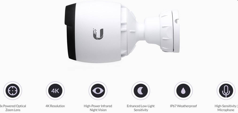Ubiquiti UniFi Video Camera G4 PRO 3pack  (4K Ultra HD 3840*2160/24sn)