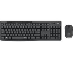 Logitech MK295 - tichá bezdrôtová klávesnica a myš, kombo, CZ/SK - grafitová