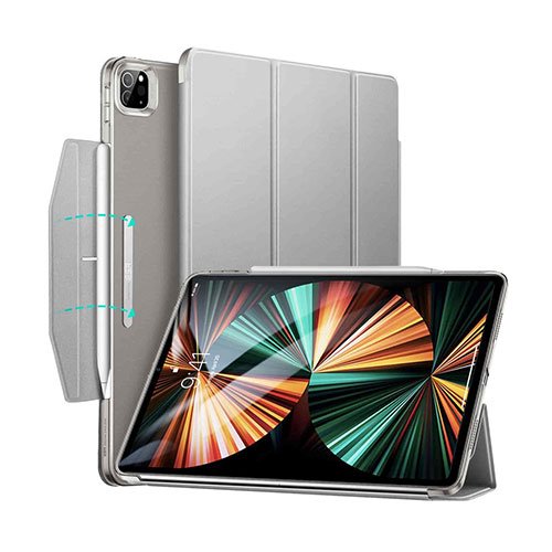 ESR puzdro Ascend Trifold Case pre iPad Pro 12.9" 2021 - Silver Gray