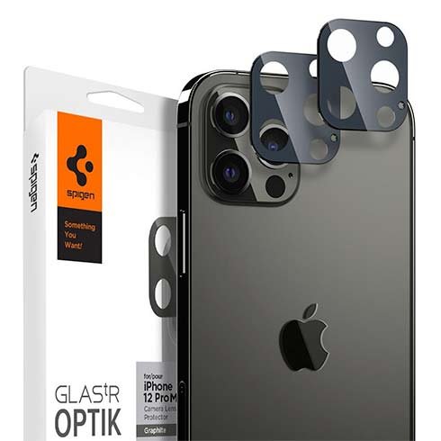 Spigen Optik Lens Protector pre iPhone 12 Pro Max - Gray