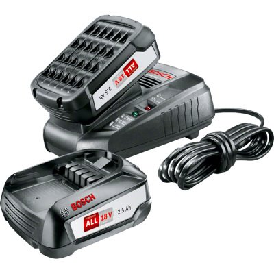 BOSCH Základná súprava 2x PBA 18 V 2, 5 Ah + AL 1830 CV