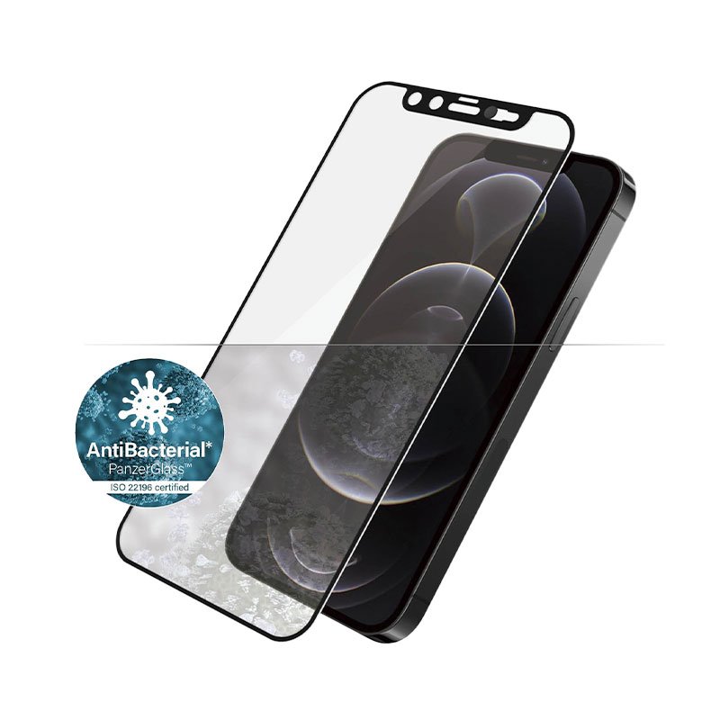 PanzerGlass ochranné sklo Camslider AB pre iPhone 12/12 Pro - Black Frame